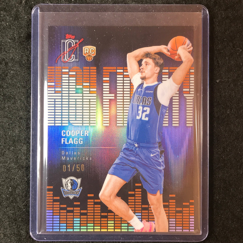 2025-26 Topps Signature Class COOPER FLAGG Rookie High Fidelity Orange 1/50