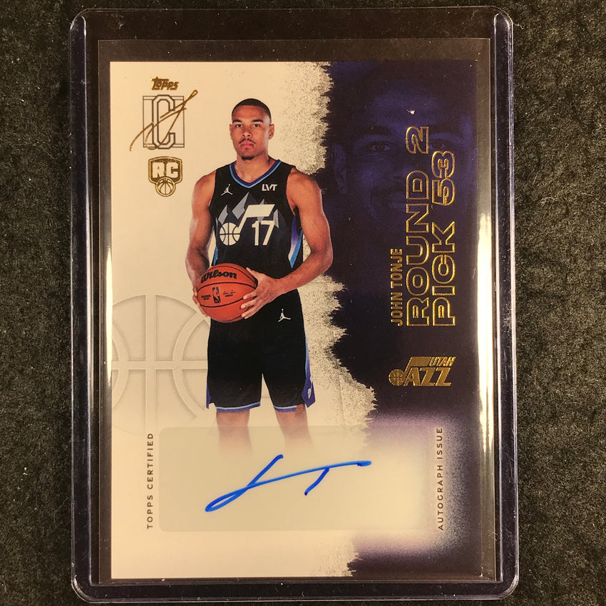 2025-26 Topps Signature Class JOHN TONJE Rookie Class Auto #JT (A)