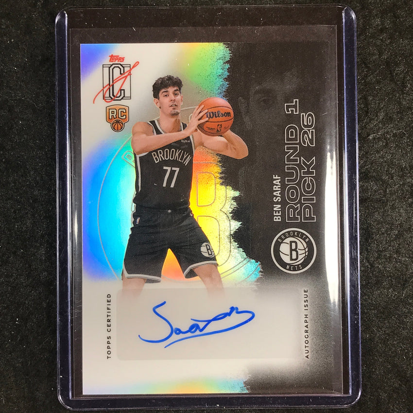2025-26 Topps Signature Class BEN SARAF Rookie Class Auto Chrome #BS (A)