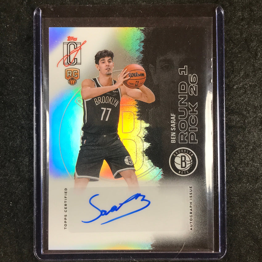2025-26 Topps Signature Class BEN SARAF Rookie Class Auto Chrome #BS (B)