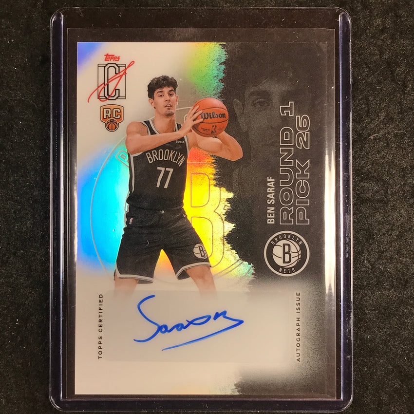 2025-26 Topps Signature Class BEN SARAF Rookie Class Auto Chrome #BS (C)