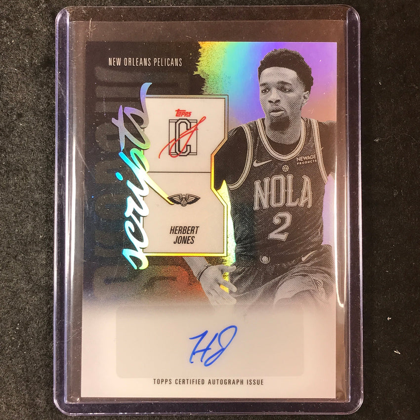 2025-26 Topps Signature Class HERBERT JONES Shadow Scripts Auto #HJ