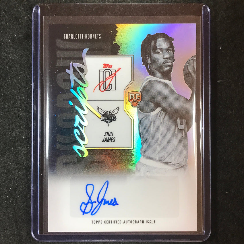 2025-26 Topps Signature Class SION JAMES Shadow Scripts Auto #SJ (A)