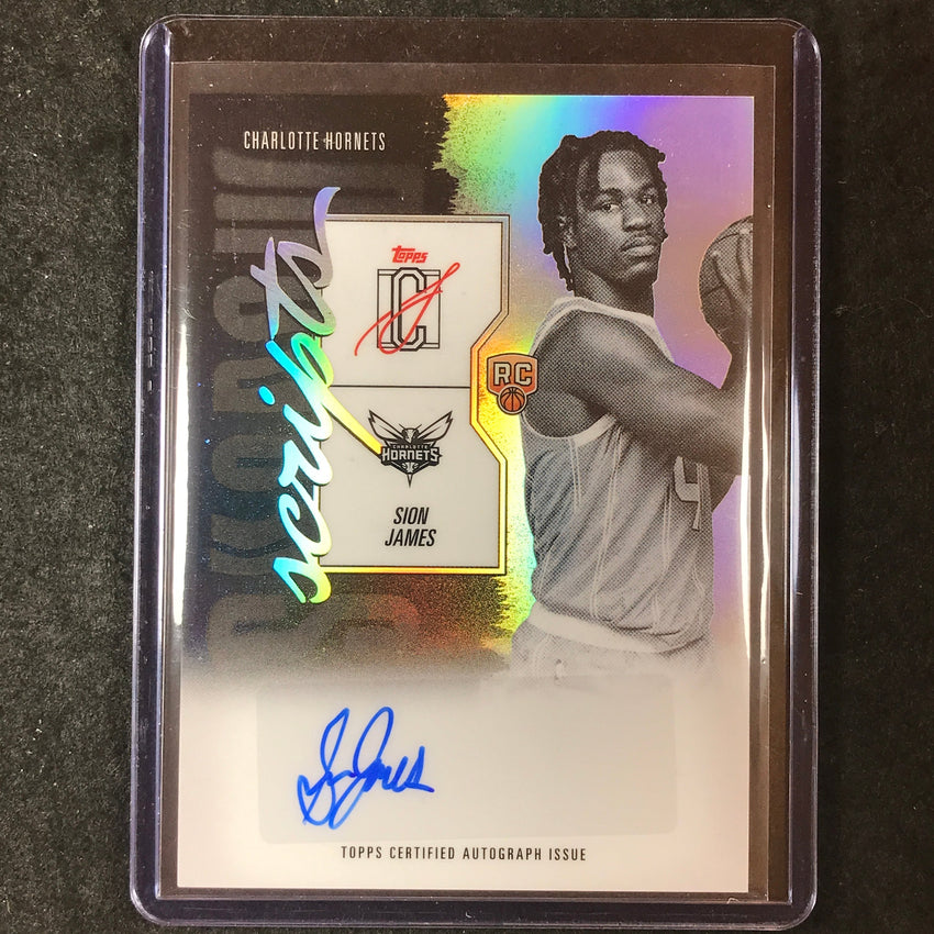 2025-26 Topps Signature Class SION JAMES Shadow Scripts Auto #SJ (B)