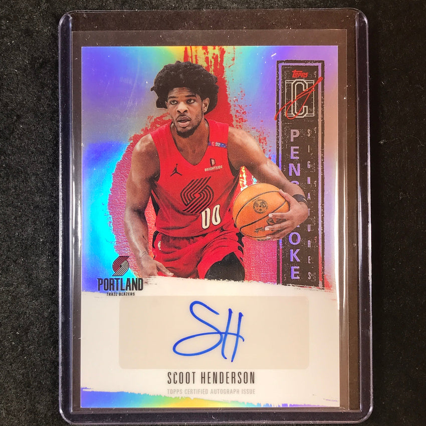 2025-26 Topps Signature Class SCOOT HENDERSON Penstrokes Auto #SH