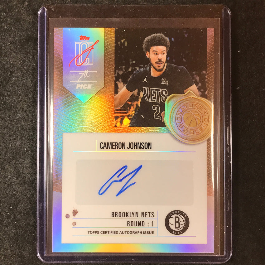 2025-26 Topps Signature Class CAMERON JOHNSON Signature Blend Auto #CJ (A)