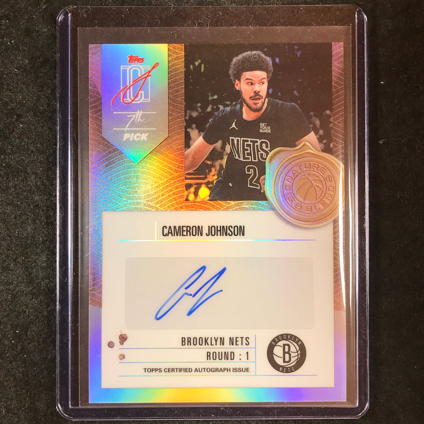 2025-26 Topps Signature Class CAMERON JOHNSON Signature Blend Auto #CJ (B)