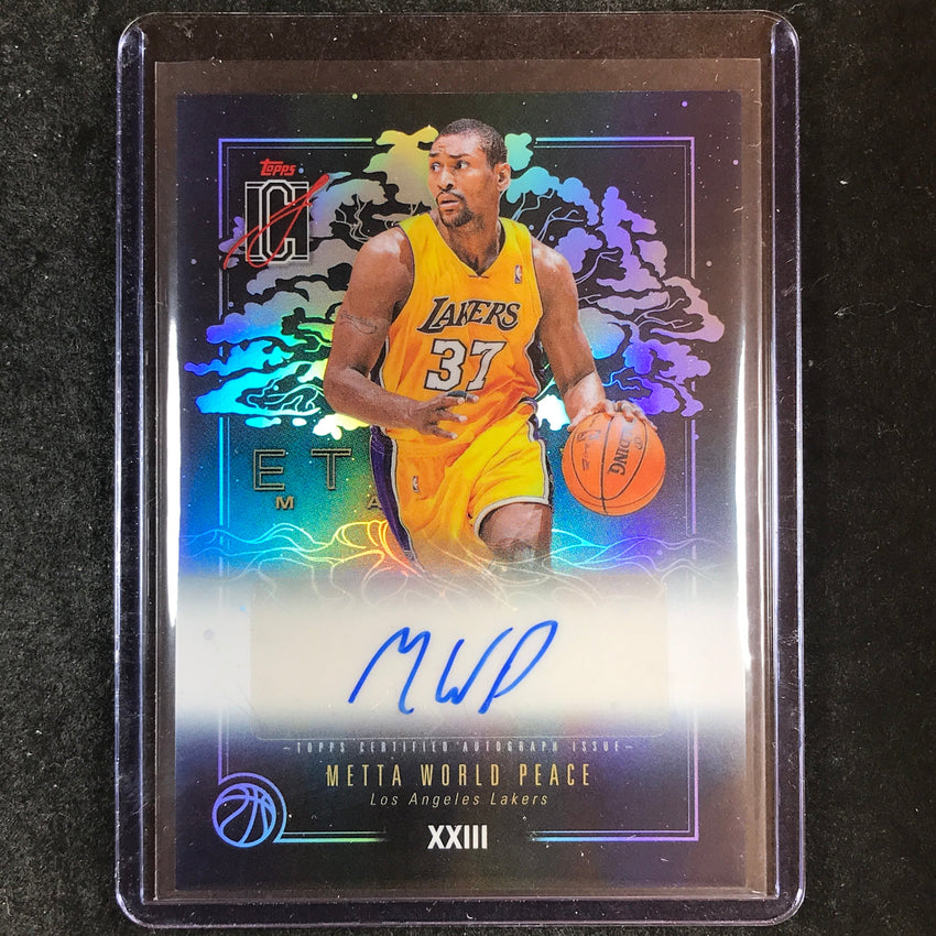 2025-26 Topps Signature Class METTA WORLD PEACE Eternal Marks Auto #MWP