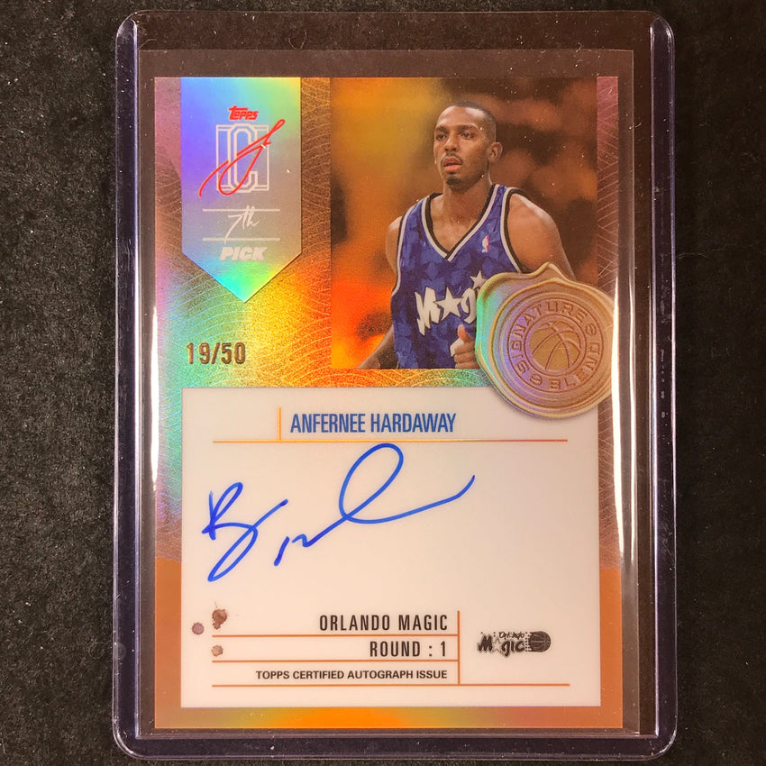 2025-26 Topps Signature Class ANFERNEE HARDAWAY Chrome Orange Auto 19/50