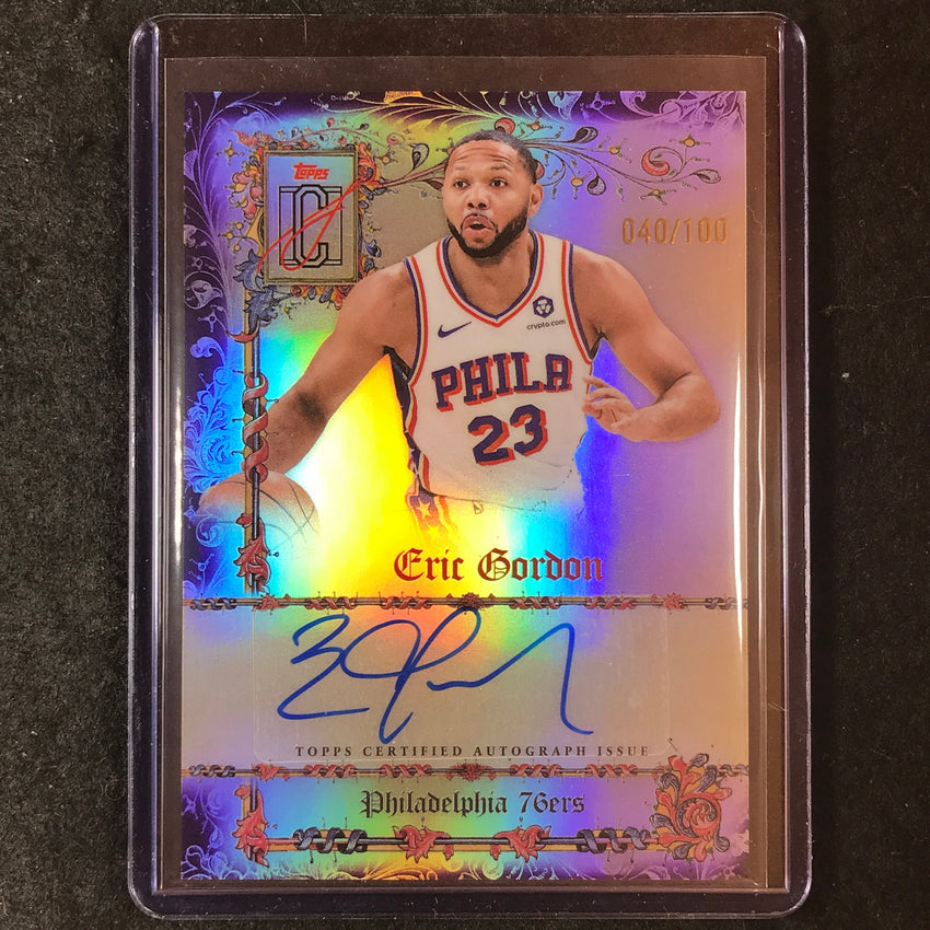 2025-26 Topps Signature Class ERIC GORDON Manuscripts Purple Auto 40/100