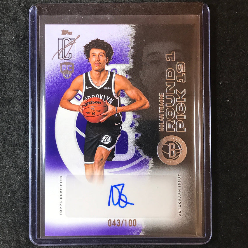 2025-26 Topps Signature Class NOLAN TRAORE Rookie Class Purple Auto 43/100