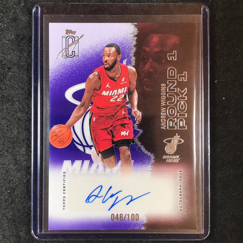 2025-26 Topps Signature Class ANDREW WIGGINS Veteran Class Purple Auto 46/100