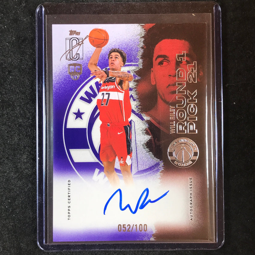 2025-26 Topps Signature Class WILL RILEY Rookie Class Purple Auto 52/100