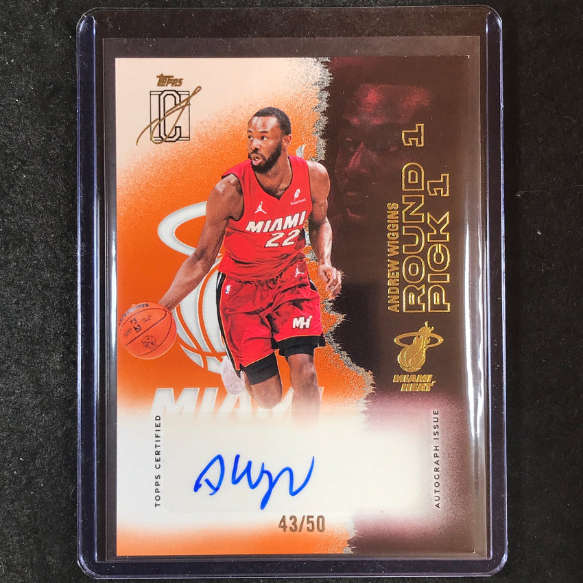 2025-26 Topps Signature Class ANDREW WIGGINS Veteran Class Orange Auto 43/50