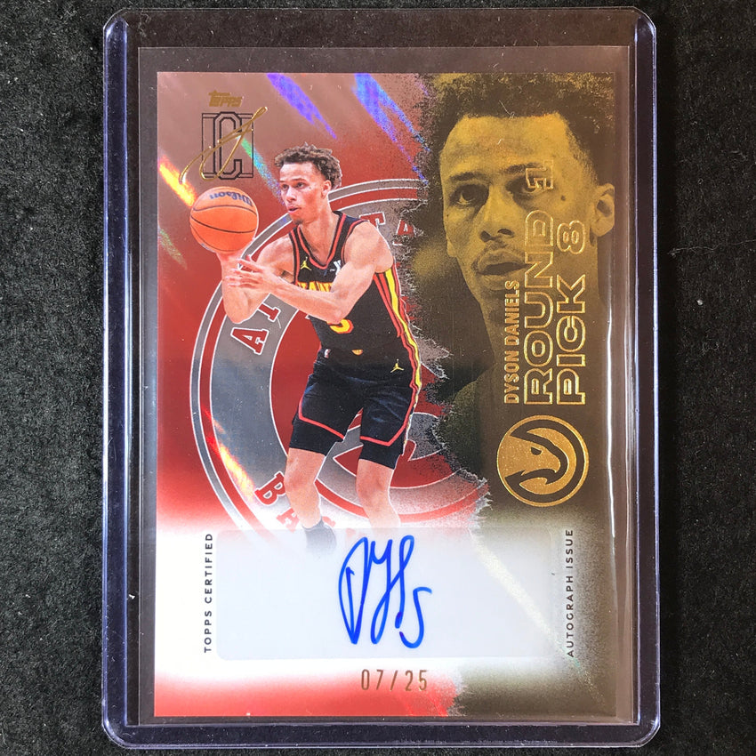 2025-26 Topps Signature Class DYSON DANIELS Veteran Class Red Lava Auto 7/25
