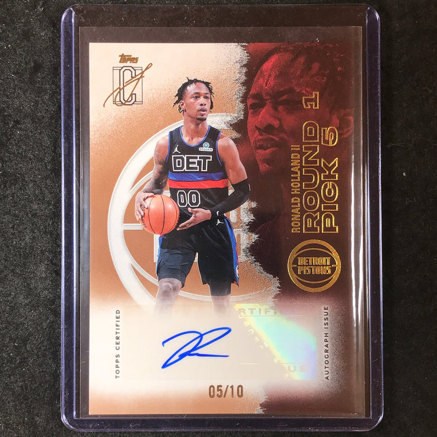 2025-26 Topps Signature Class RONALD HOLLAND JR Veteran Class Gold Auto 5/10