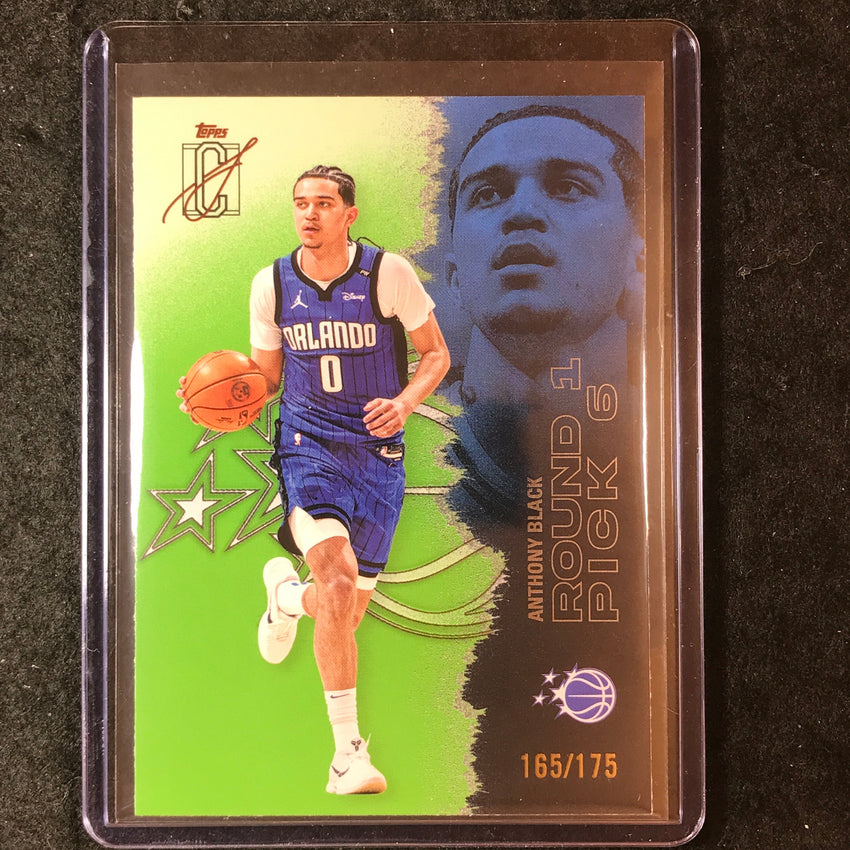 2025-26 Topps Signature Class ANTHONY BLACK Lime 165/175 #50
