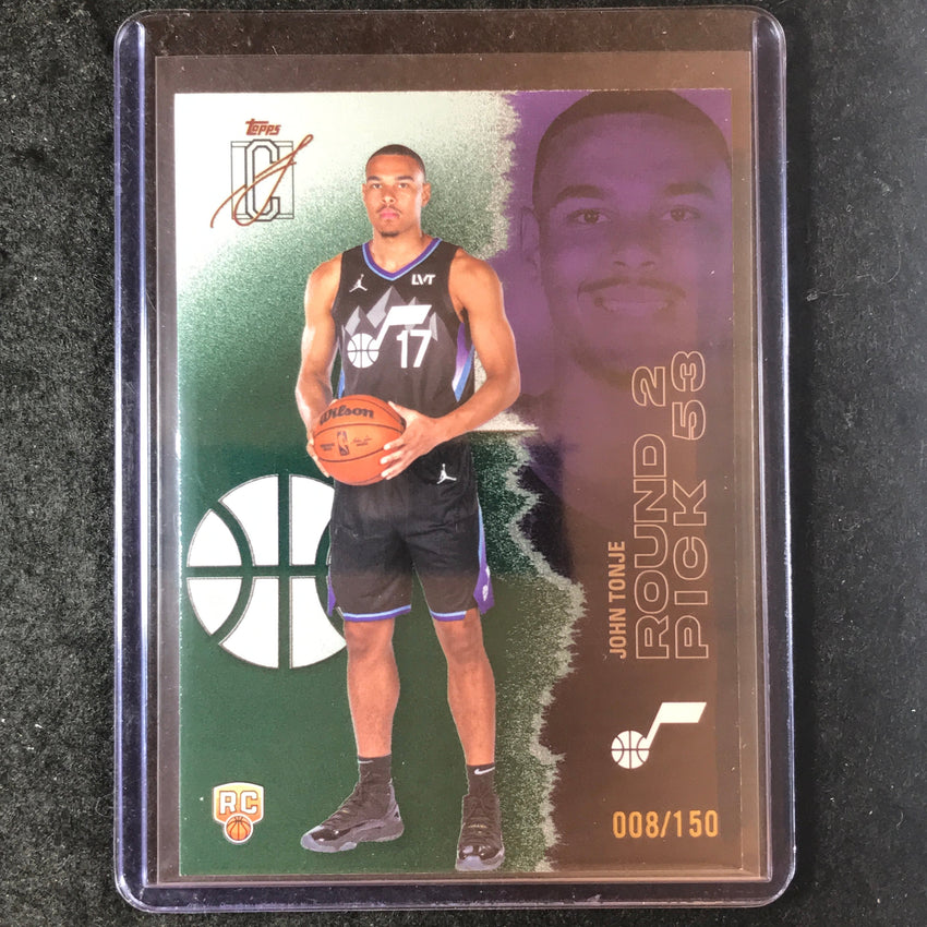 2025-26 Topps Signature Class JOHN TONJE Rookie Green 8/150 #144