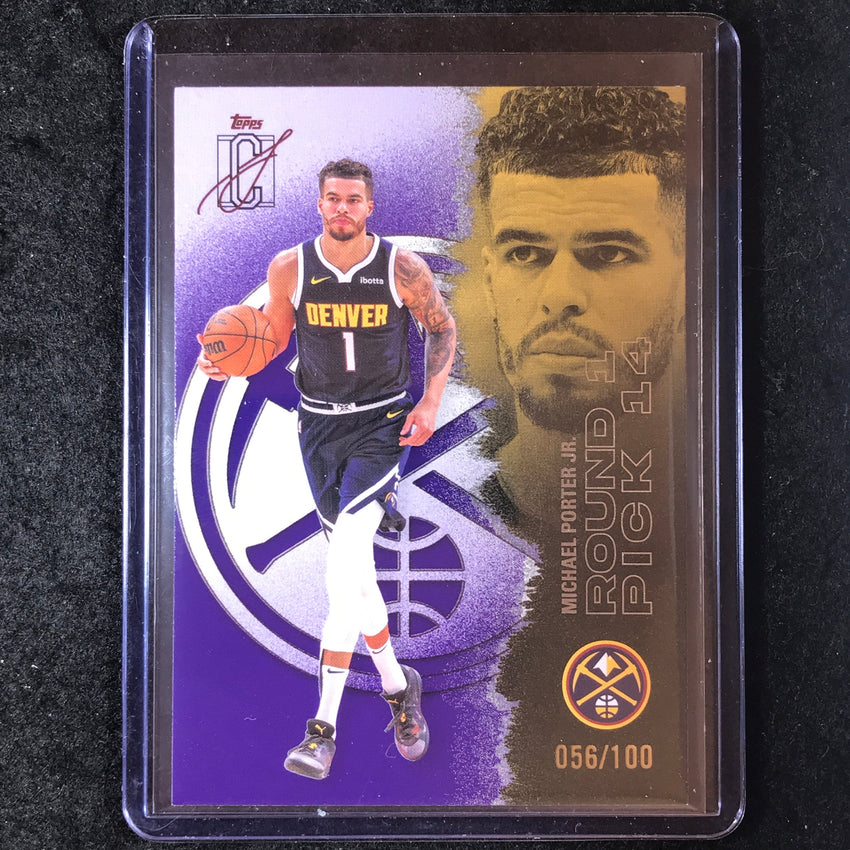 2025-26 Topps Signature Class MICHAEL PORTER JR Purple 56/100 #81