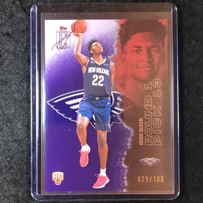 2025-26 Topps Signature Class DERIK QUEEN Rookie Purple 29/100 #110