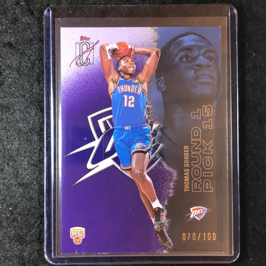 2025-26 Topps Signature Class THOMAS SORBER Rookie Purple 70/100 #111
