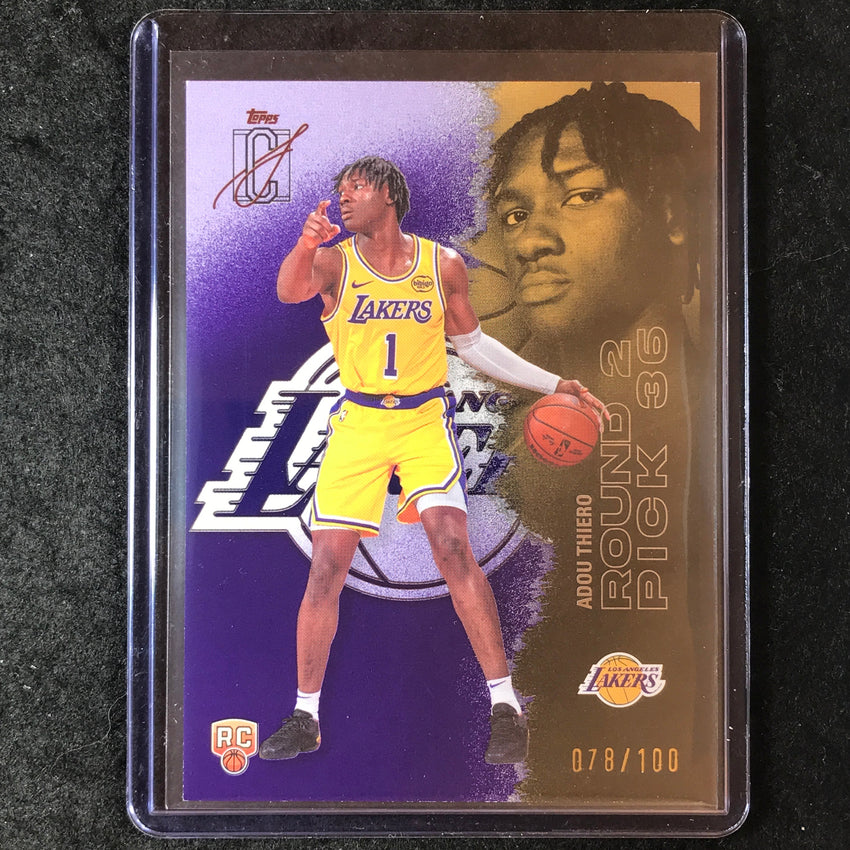 2025-26 Topps Signature Class ADOU THIERO Rookie Purple 78/100 #129