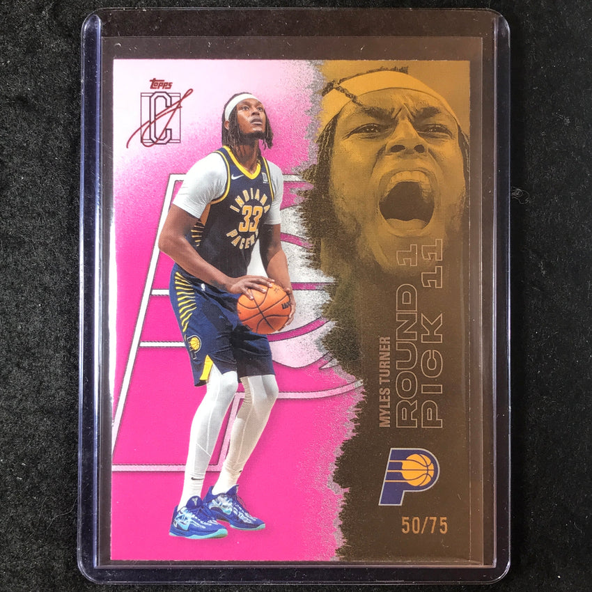 2025-26 Topps Signature Class MYLES TURNER Pink 50/75 #92
