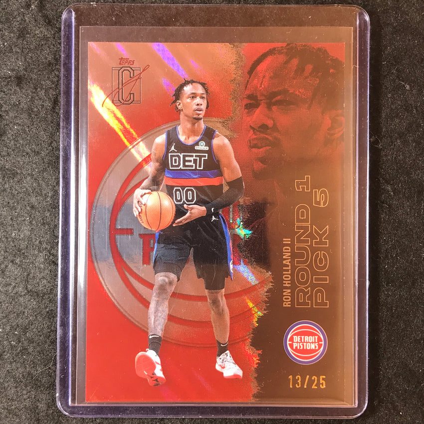 2025-26 Topps Signature Class RON HOLLAND II Red Lava 13/25 #21