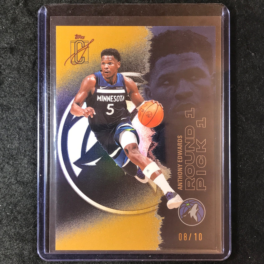 2025-26 Topps Signature Class ANTHONY EDWARDS Black Gold 8/10 #68