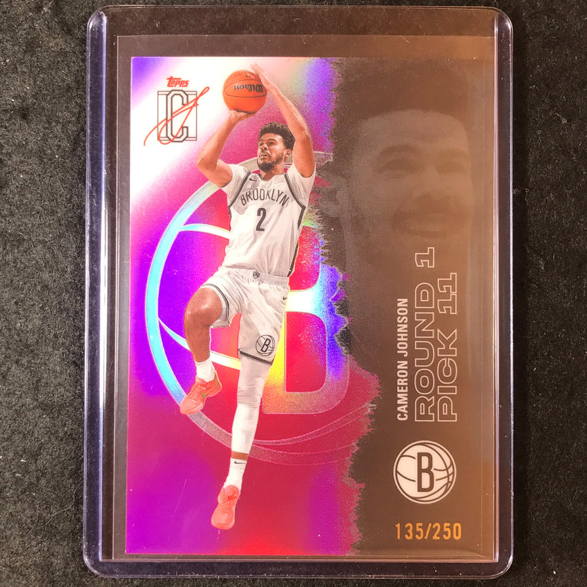2025-26 Topps Signature Class CAMERON JOHNSON Chrome Magenta 135/250 #29