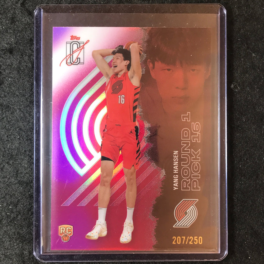 2025-26 Topps Signature Class YANG HANSEN Rookie Chrome Magenta 207/250 #112