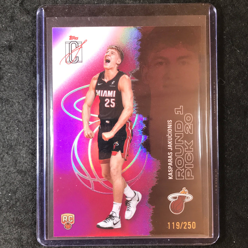 2025-26 Topps Signature Class KASPARAS JAKUCIONIS Rookie Magenta 119/250 #116
