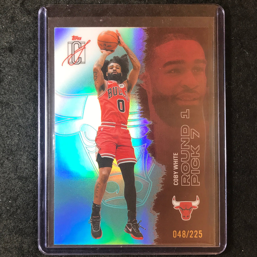 2025-26 Topps Signature Class COBY WHITE Chrome Teal 48/225 #10