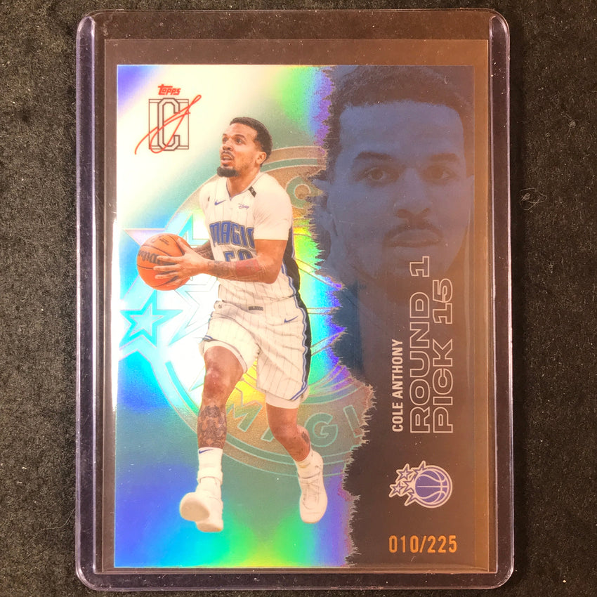 2025-26 Topps Signature Class COLE ANTHONY Chrome Teal 10/225 #32