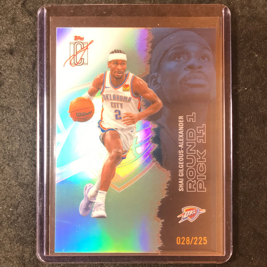 2025-26 Topps Signature Class SHAI GILGEOUS ALEXANDER Chrome Teal 28/225 #54