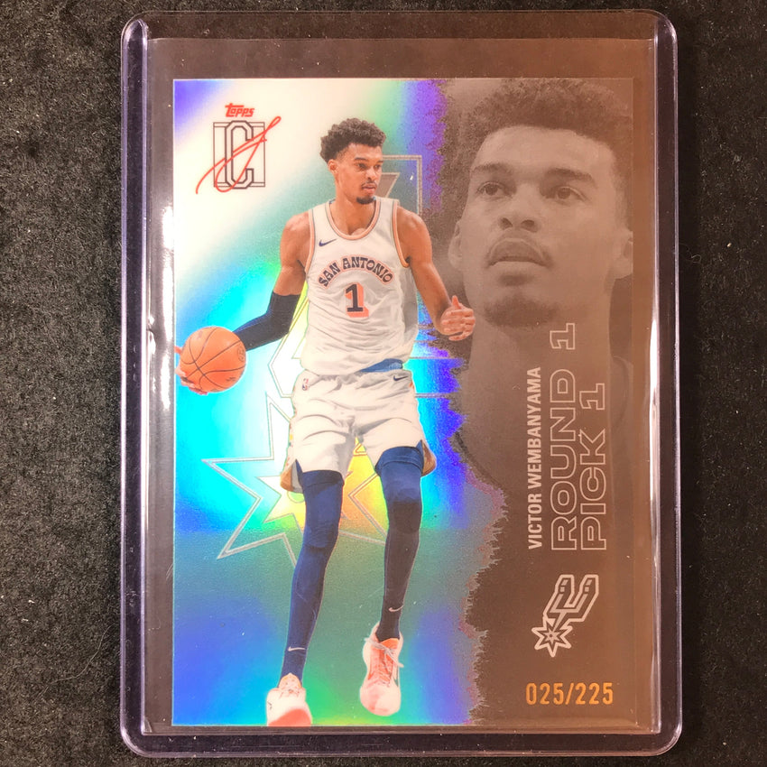 2025-26 Topps Signature Class VICTOR WEMBANYAMA Chrome Teal 25/225 #55