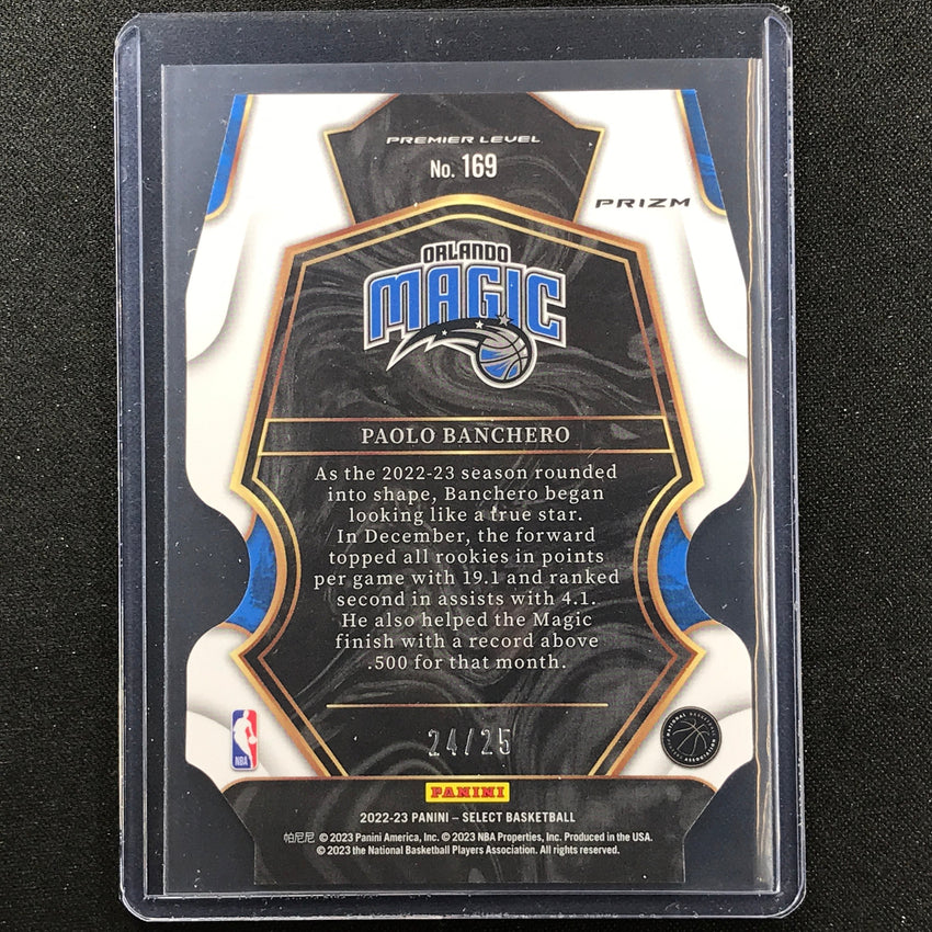 2022-23 Select Paolo Banchero Premier Level Rookie Tie-dye Die-cut 24/25