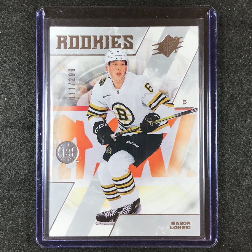 2023-24 SPx Hockey MASON LOHREI Rookies Base 11/299 #149