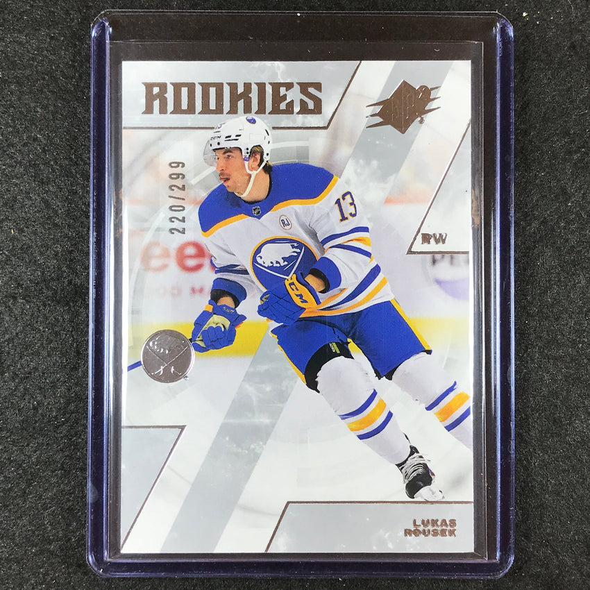 2023-24 SPx Hockey LUKAS ROUSEK Rookies Base 220/299 #189