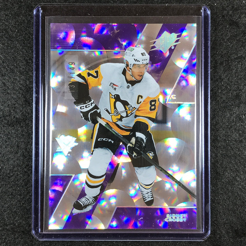 2023-24 SPx Hockey SIDNEY CROSBY Base Purple Parallax 131/149 #70