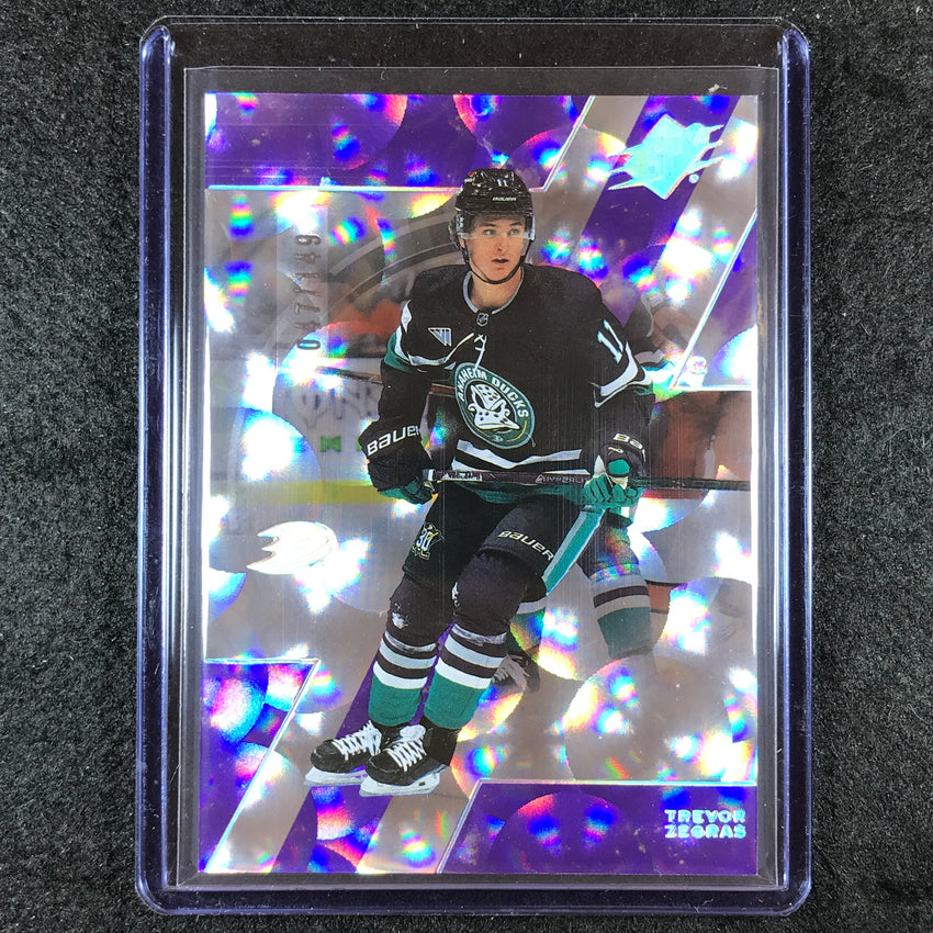 2023-24 SPx Hockey TREVOR ZEGRAS Base Purple Parallax 47/149 #72
