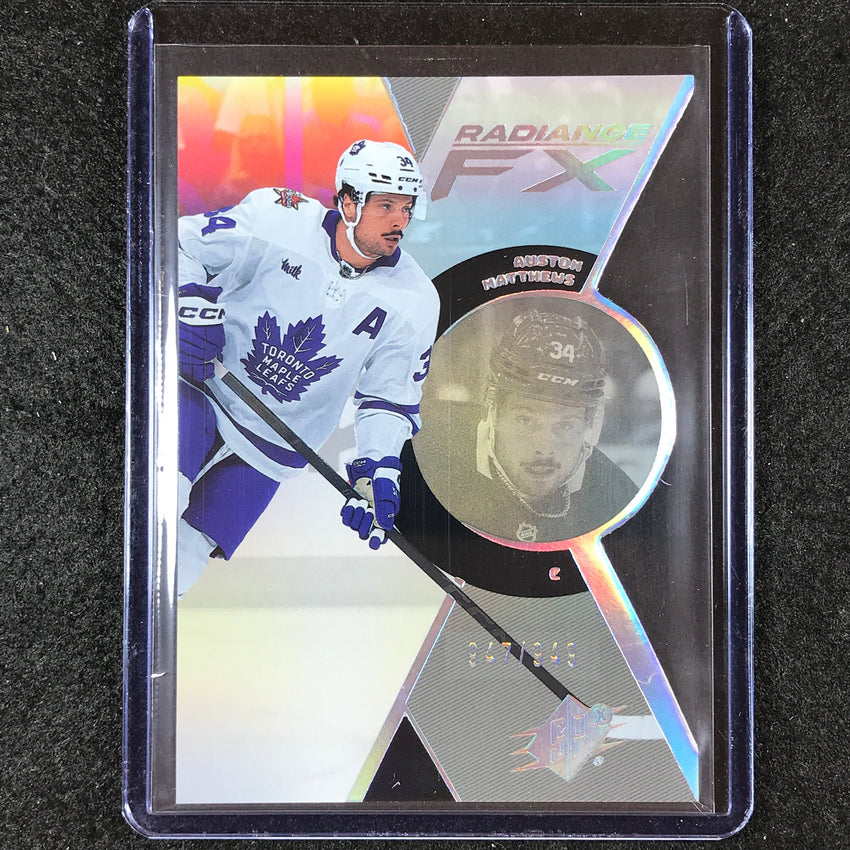 2023-24 SPx Hockey AUSTON MATTHEWS Radiance FX Base 947/949 #23