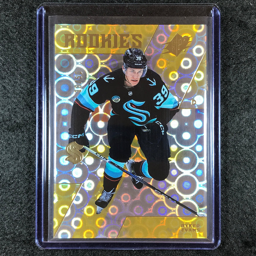 2023-24 SPx Hockey RYKER EVANS Rookies Base Grand Finale 18/50 #145