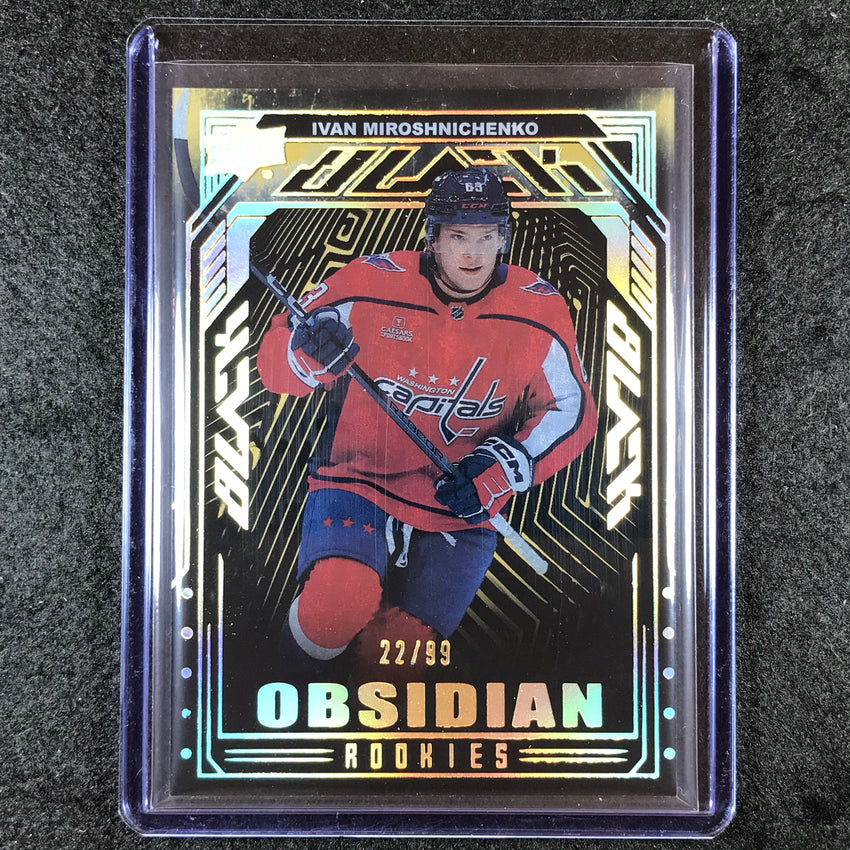 2023-24 SPx Hockey IVAN MIROSHNICHENKO UD Black Obsidian Rookies Gold 22/99