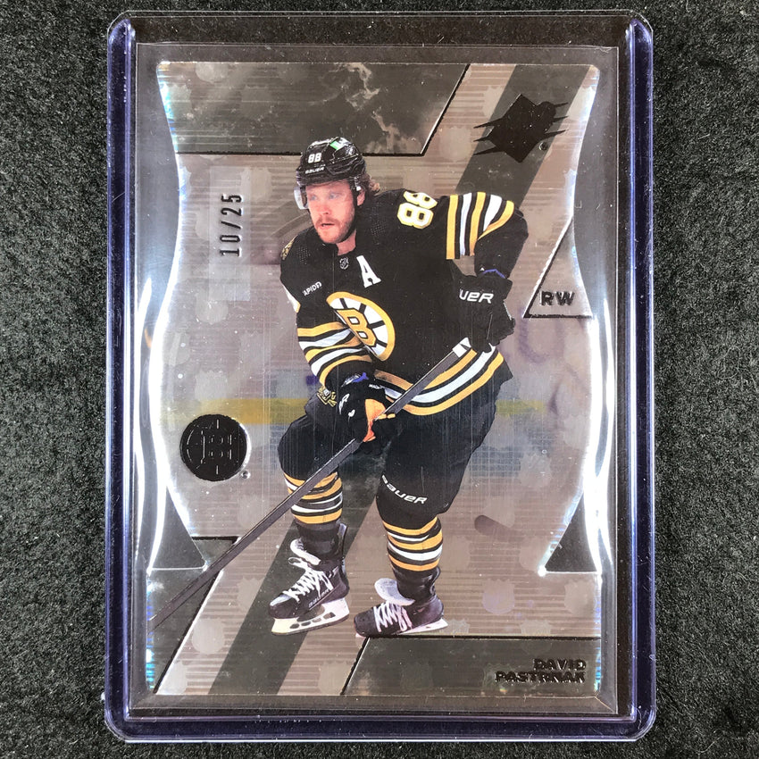2023-24 SPx Hockey DAVID PASTRNAK Base NHL Shield Die-Cut Hologram 10/25 #86