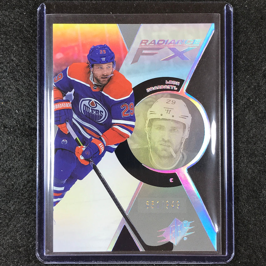 2023-24 SPx Hockey LEON DRAISAITL Radiance FX Base 651/949 #37
