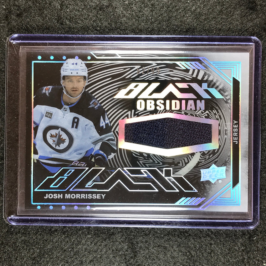 2023-24 SPx Hockey JOSH MORRISSEY UD Black Obsidian Jersey Relic 52/99