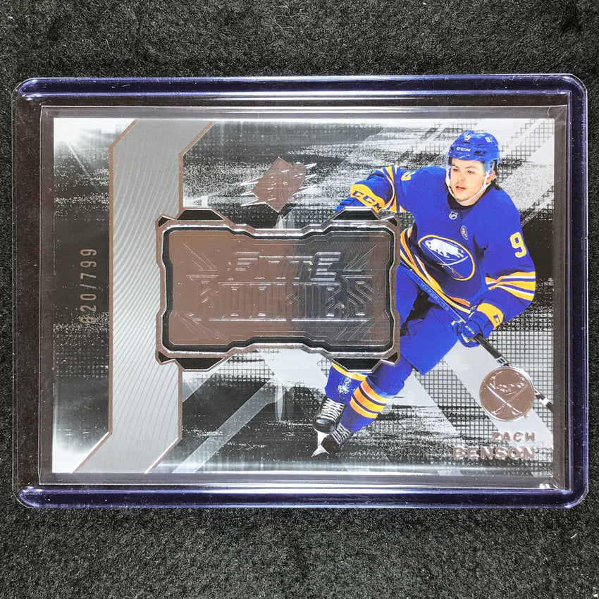 2023-24 SPx Hockey ZACH BENSON Finite Rookies Silver 620/799 #5