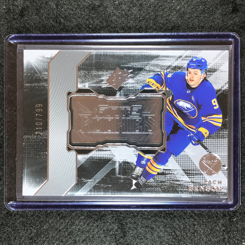2023-24 SPx Hockey ZACH BENSON Finite Rookies Silver 710/799 #5