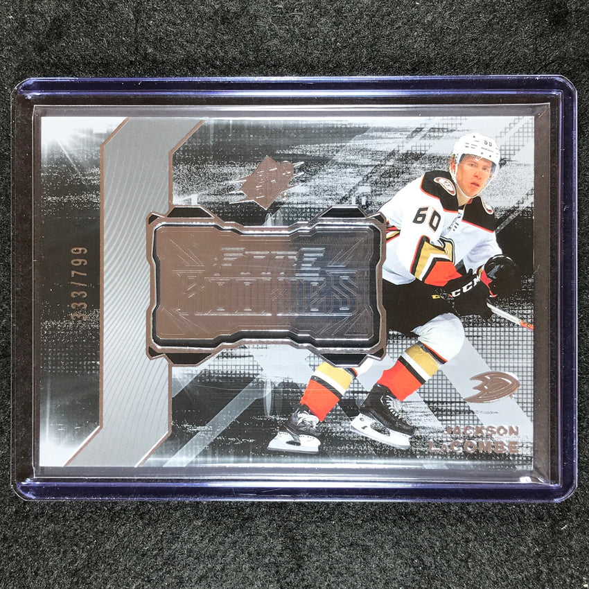 2023-24 SPx Hockey JACKSON LACOMBE Finite Rookies Silver 333/799 #13